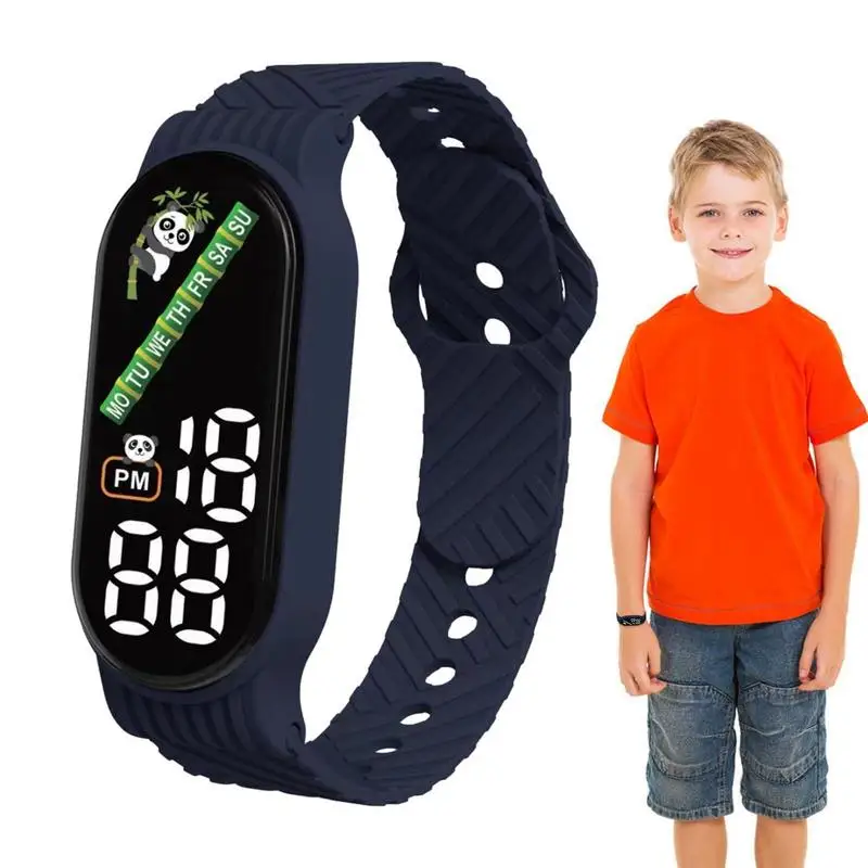 Kids Digital Watch Accurate Touch Screen Waterproof Children Watch Portable Fitness Watch With Timer Alarm Clock Date Display