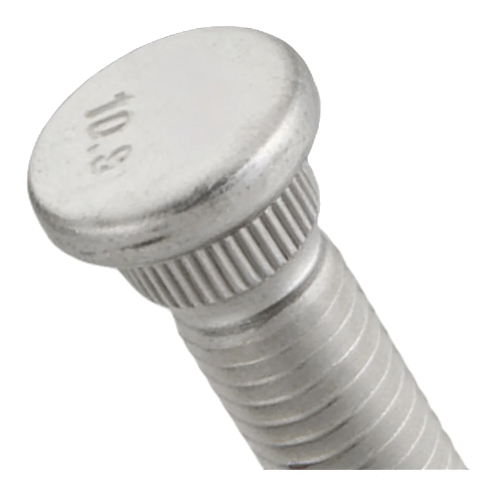 Hub Bolt Lug Studs Wheel Stud Replacement Silver Steel Construction Direct Replacement Easy Installation OEM 6512579AA