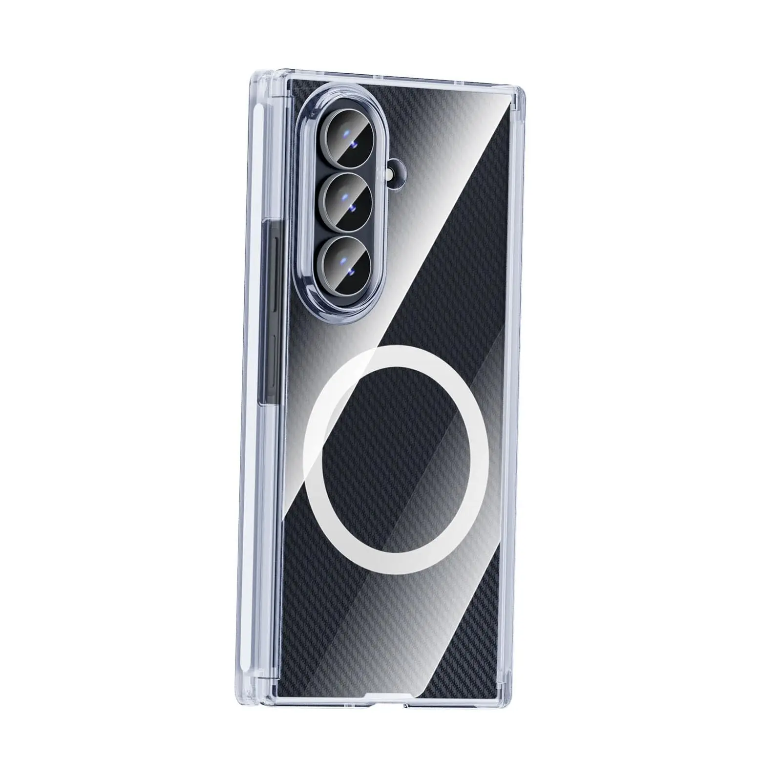 

Transparent Case for Samsung Galaxy Z Trifold Clear Hard PC Magnetic Case Hinge Protection Military Grade