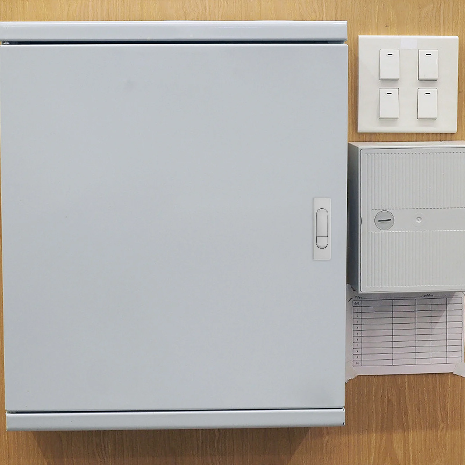 Serratura a pulsante rotonda per armadi elettrici Applicazione versatile Installazione semplice Design estetico Tasca per chiusure per armadietti per camper