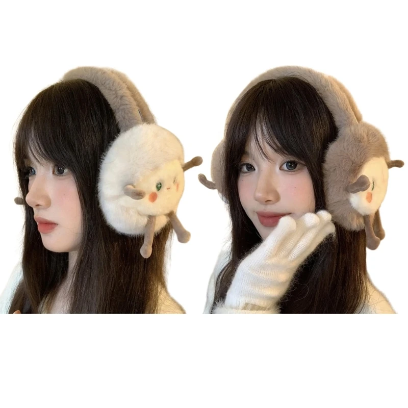 

Furry Plush Lamp Earmuffs Cold Weather Lovely Ear Protector Cartoon Ear Warmer Dropship