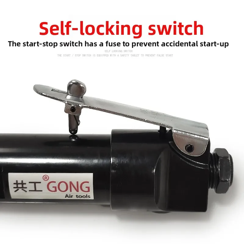 Gongke Pneumatic Straight 12-Pin Rust Removal Machine Rust Removal Gun Mini Rust Removal Shovel 3mm Welding Slag Cleaning Shovel Ship Rust Removal