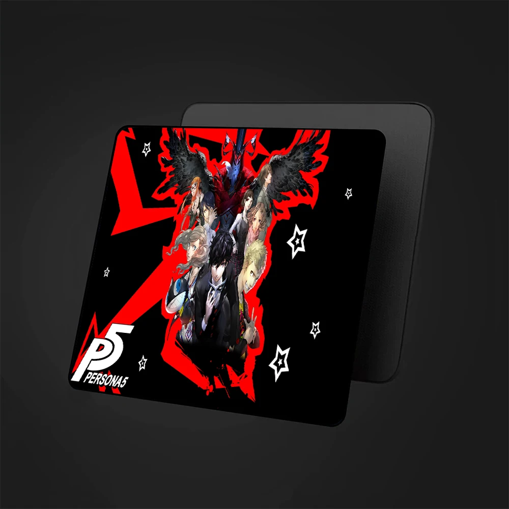 Persona 5 Square Mousepad Anime Gamer Desk Mat Persona 5 Anime Cool Kawaii Mouse mat PC Accessories Anti-Slip Mousemats 29X25