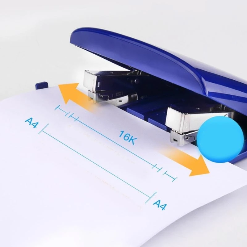 DXAB Double Head Stapler Office Basic Stapler Searber Saving Stapler 50 листов.