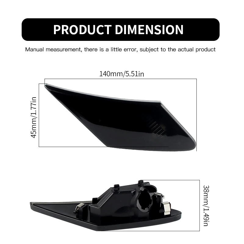 2 قطعة أضواء العلامات الجانبية الأمامية عدسة المدخن لا ضوء لتويوتا GT86 FT-86 سليل FR-S سوبارو BRZ OEM # SU003-02540 SU003-02541