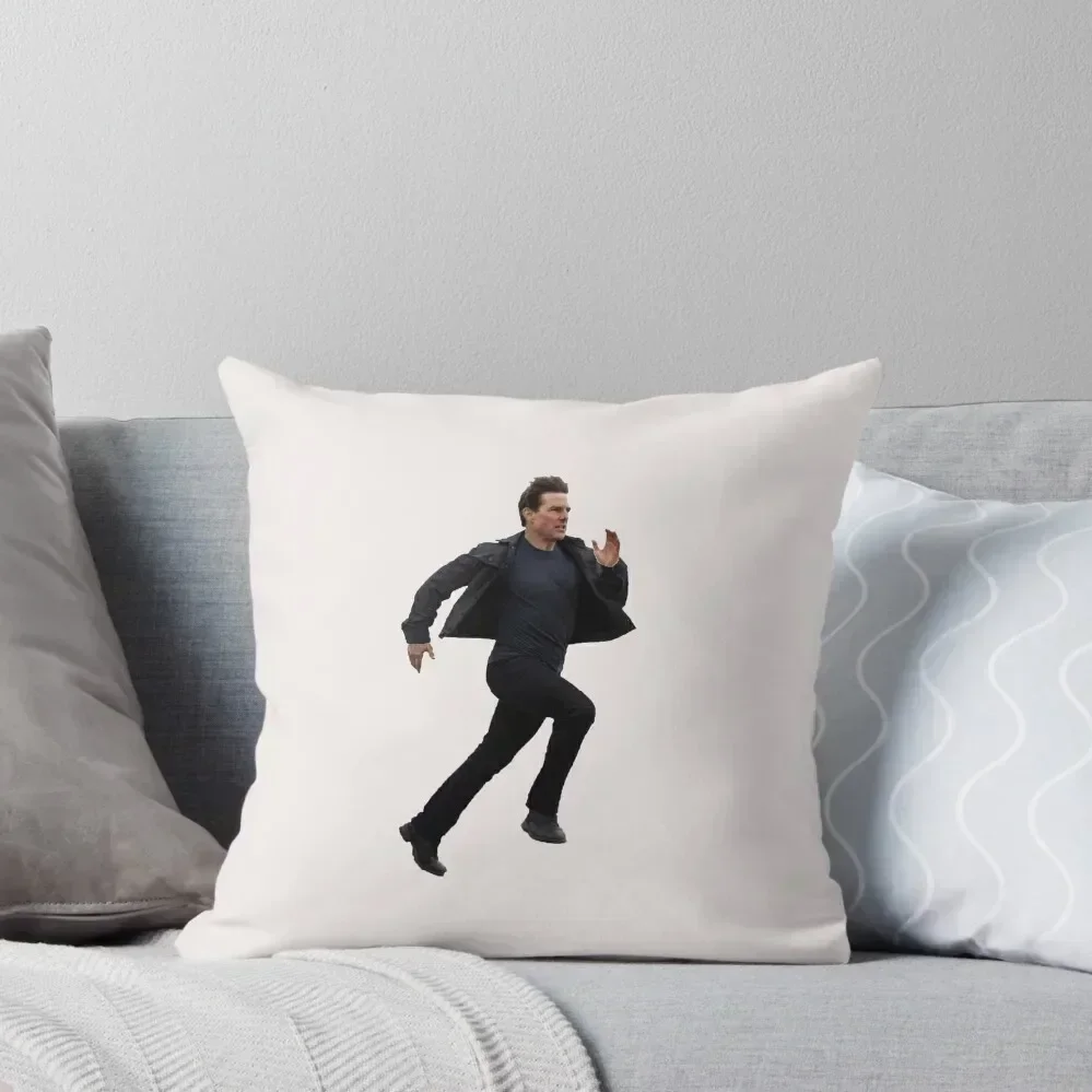 

Ethan Hunt Mission Not Impossible Sticker Throw Pillow Christmas Covers For Cushions Sofa Cushions Covers Throw Pillow pillow