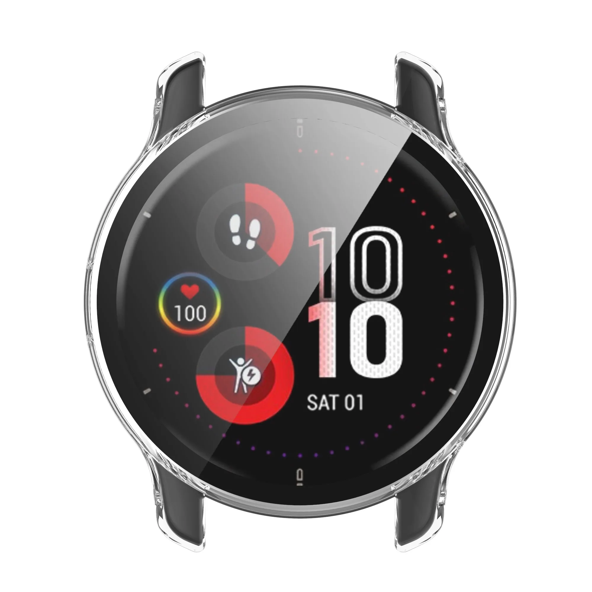 حافظة حماية لساعة Garmin Venu 2 Plus غطاء حماية كامل الشاشة من الزجاج المقسى لملحقات Garmin Venu 2 Plus