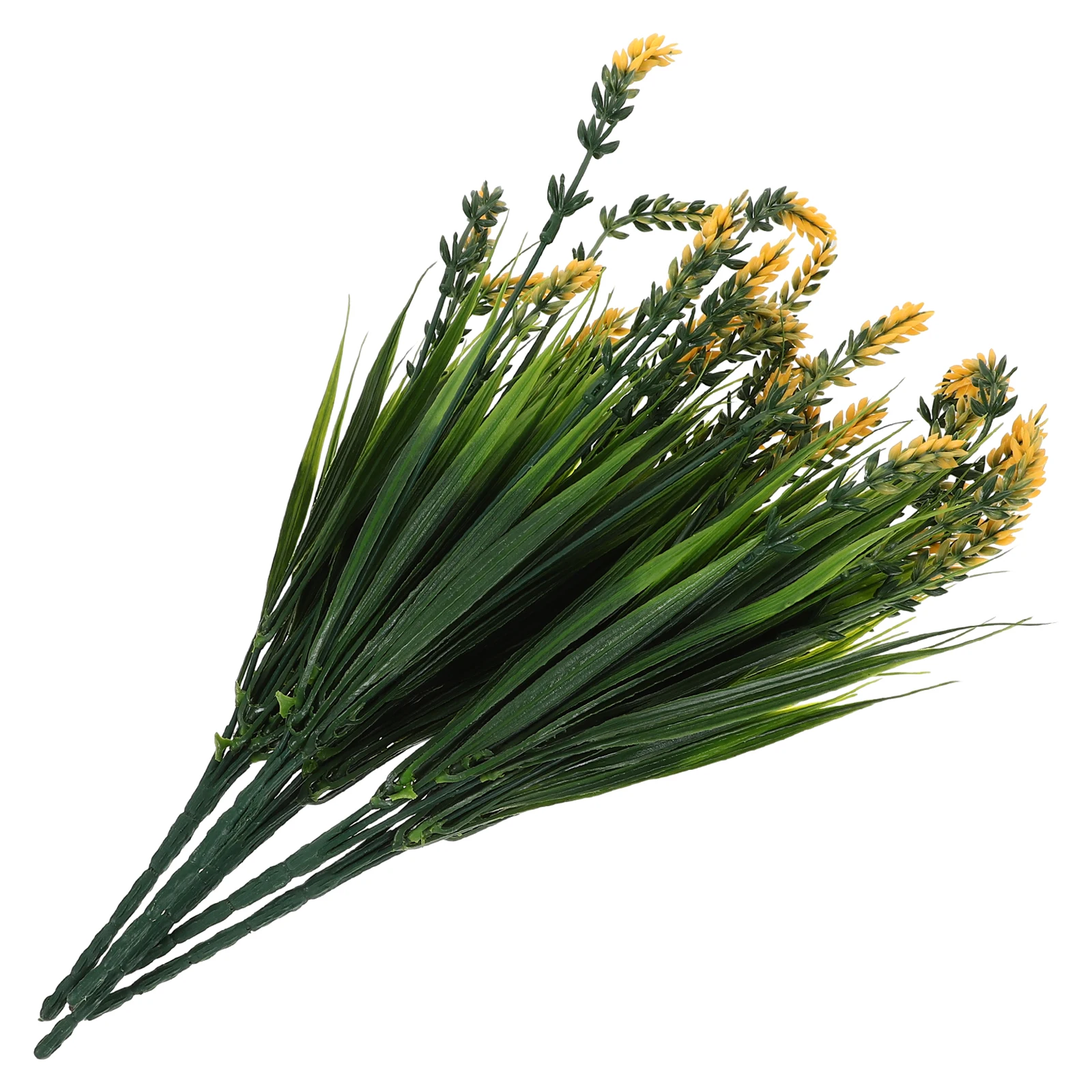 

5pcs Artificial Lavender Flowers Faux Stem Decor Plant Green Grass Home DIY Bouquet Arrangement Fake Lavender Plants