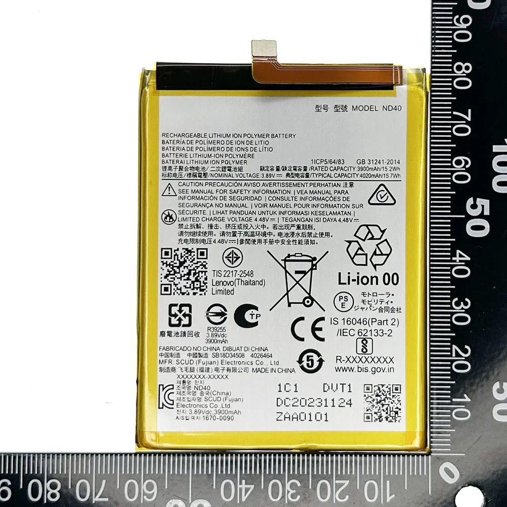 Genuine Replacement 4020mAh ND40 Battery For MOTOROLA Edge 30 XT2203 edge30 ND40 Batteries High Capacity Batteria + FREE Kit