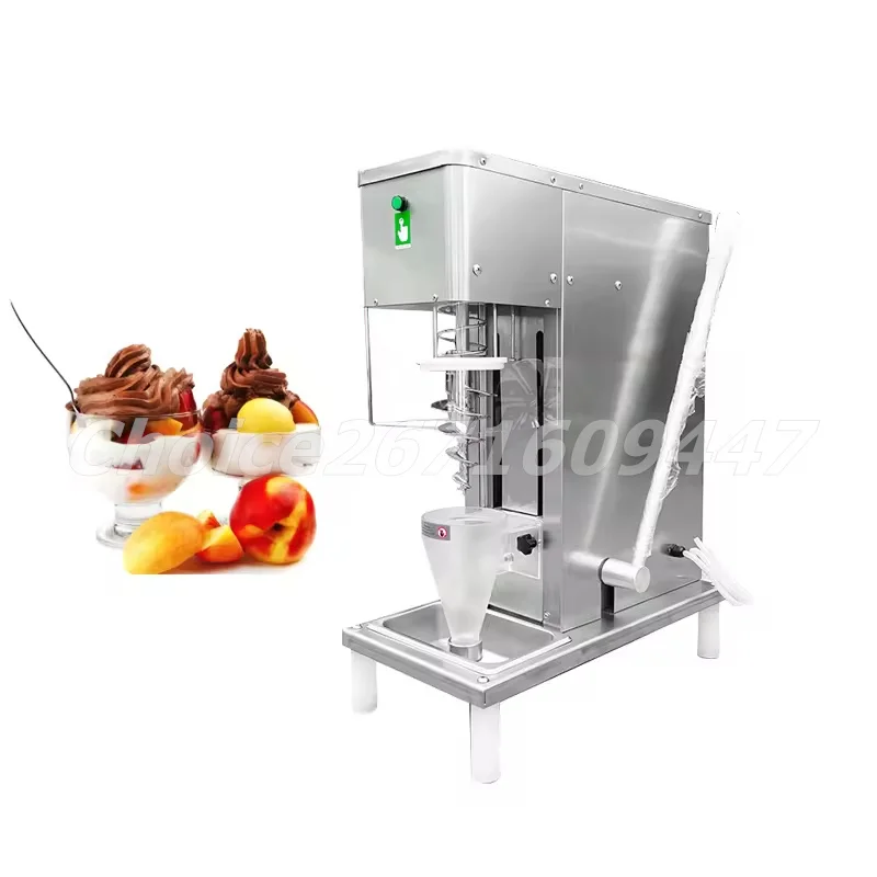 Electric Swirl Drill Ice Cream Mixer Machine Stainless Steel Frozen Yogurt Ice Cream Machine Auto Ice Cream Blender