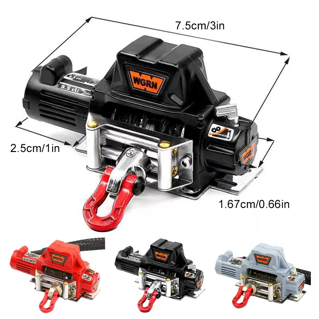 Bezprzewodowy pilot zdalnego sterowania, metalowa automatyczna wciągarka do Axial SCX10 90046 TRX4 TRX6 Gen8 1/10 RC Crawler, części samochodowe