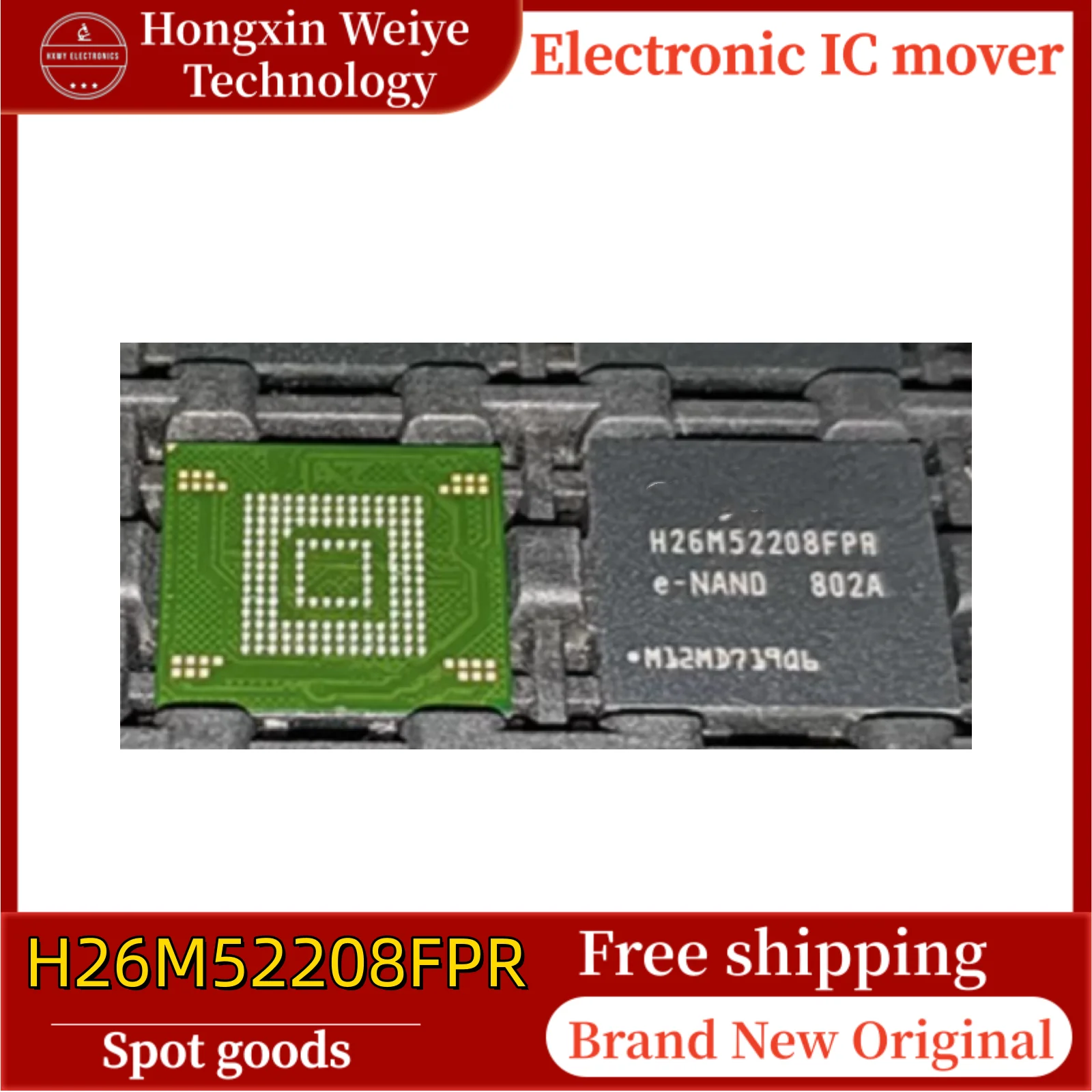 5/10 pcs H26M52208FPR FBGA-153 memory IC brand new in stock free shipping