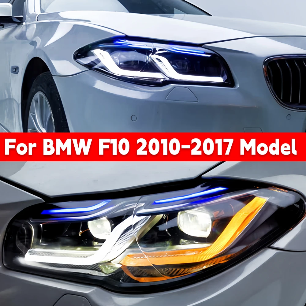 

For BMW F10 2010-2017 Model 5-Series 520i 520d 530i 530d 12V LED F18 Car Front Lights Headlamp Assembly Auto Accessories 1Pair