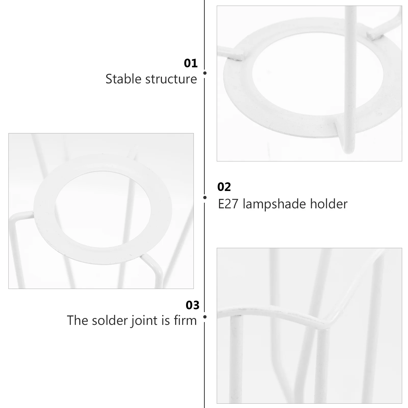 المنسوجة الظل الإطار خمر حلقة معدنية دعم Diy بها بنفسك الجدول مصباح الثريا سلك مصباح قفص الحرس E27 المقبس