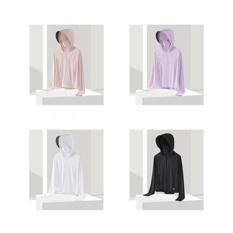 Outdoor Comprehensive Training Sunscreen Jacket for Summer Lightweight Breathable Trendy UV Resistant Women's Skin Clothing