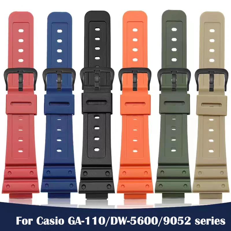 

Rubber Strap for Casio G SHOCK GA 2100 DW-5600 Sport Bracelet Watch Band Stainless Steel Buckle TPU 16mm Replacement Wristband