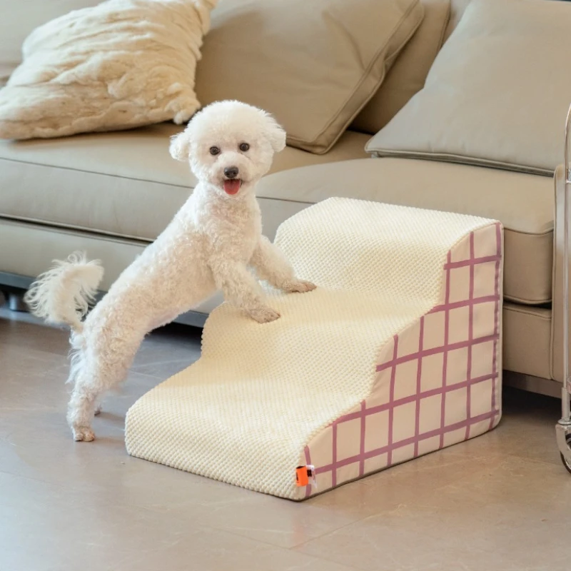 Imagem -02 - Destacável Memória Espuma Cama Escadas para Cão e Gato Rampa do Sofá Anti-derrapante Escada Pet Fornecimentos ou Passos