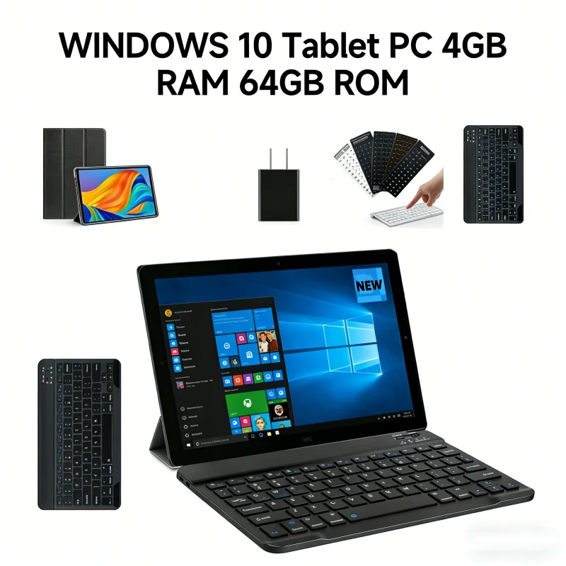 10.1 INCH 64 Bit T10 Windows 10 Tablet PC 8GB RAM 128GB ROM AR10 Trail X5 Z8300 CPU Quad Core 1920x1200 IPS Screen 1.84GHz WIFI