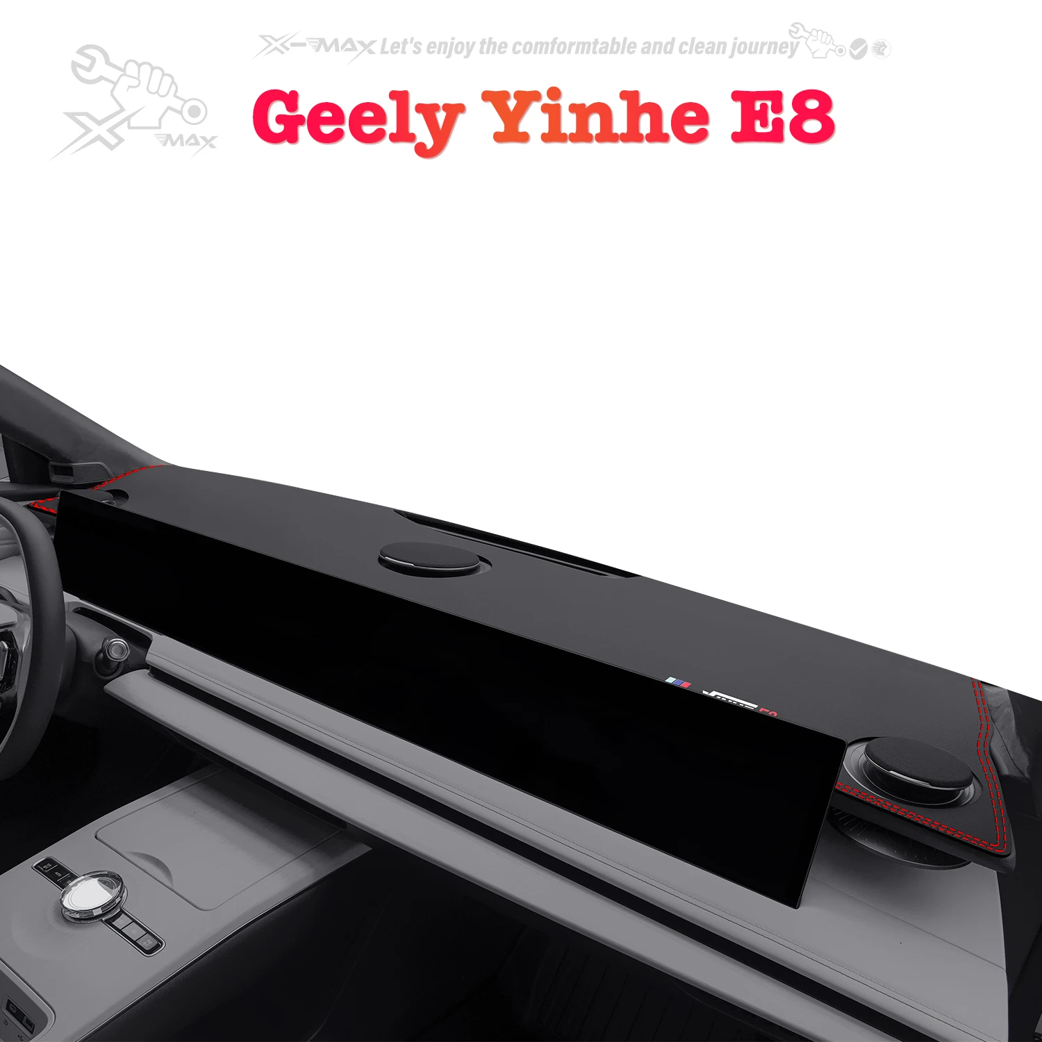 

Left-hand Drive Car Dashboard Mat For Geely Yinhe E8 2024 Light Blocking Pad Center Console Dash Mat Sunshield protector