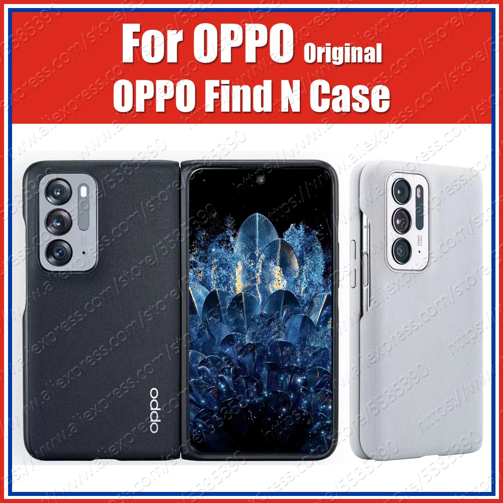 PEUM00 PC Case Cover Flip Case OPPO Find N Asli Ultra Tipis Kulit PU Bahan