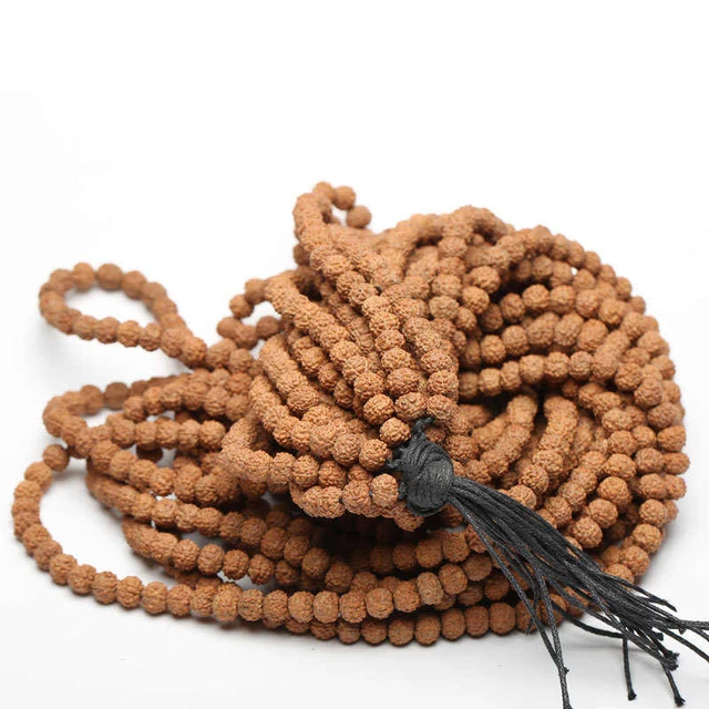 Super Quality Mini Rudraksha 108 Bead Mala (9 mm) with Super Fine Phoenix Eye Bead hot