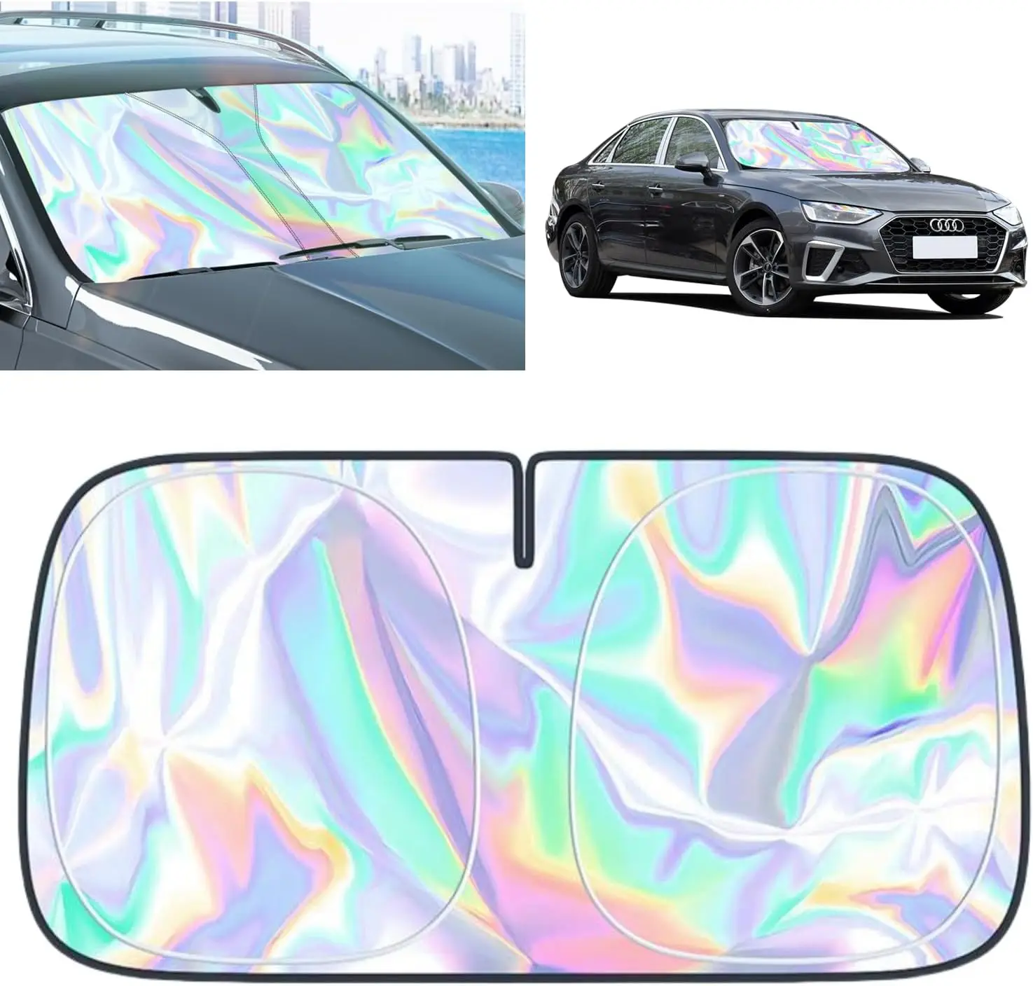 

for Audi A4 A5 & S5 RS5 Windshield Sun Shade - Foldable Windshield Cover Sun Shade A4 A5 & S5 RS5 2008-2025 Accessories Protect