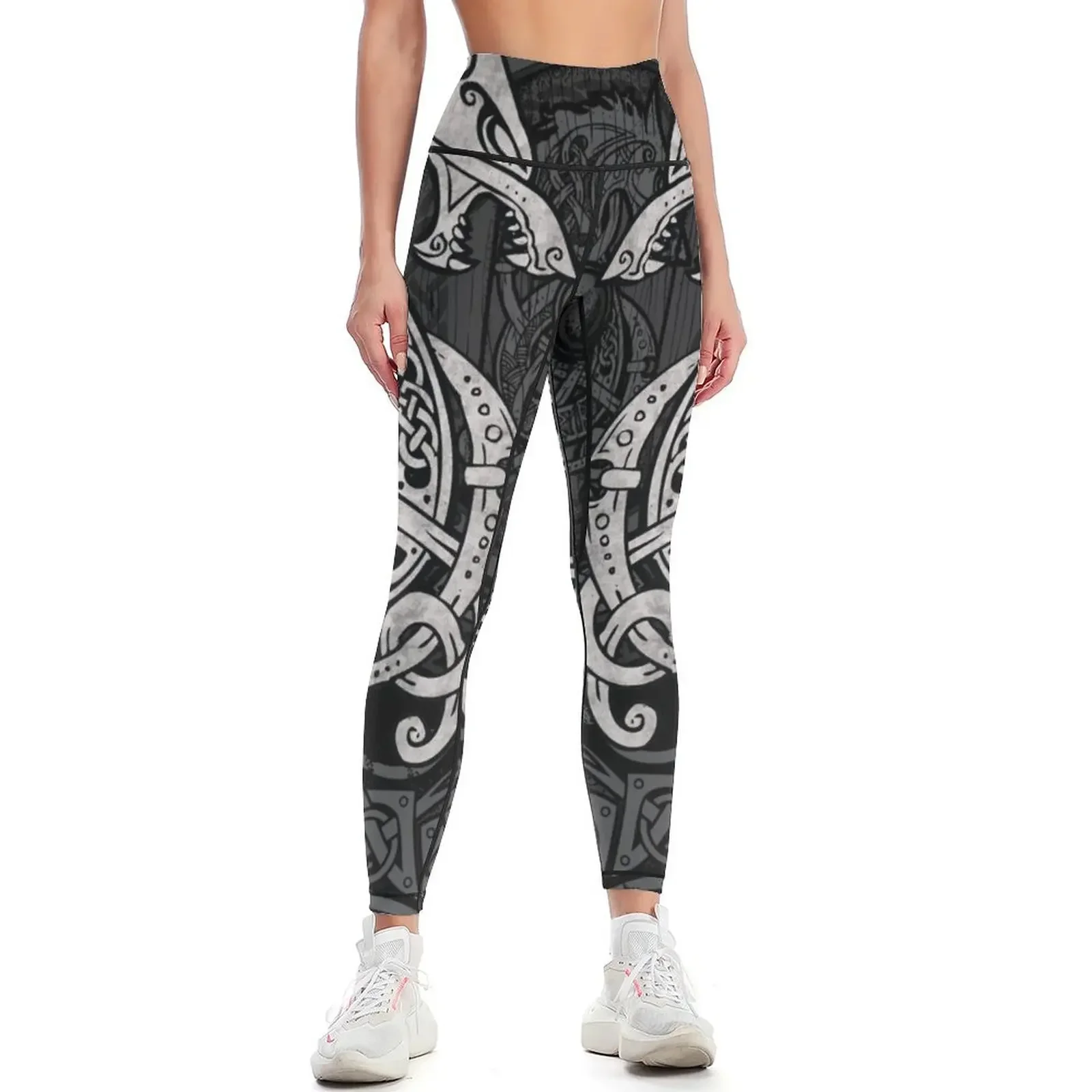 

Fighting Fenrir Leggings sports woman gym gym's clothing high waist harem pants Womens Leggings