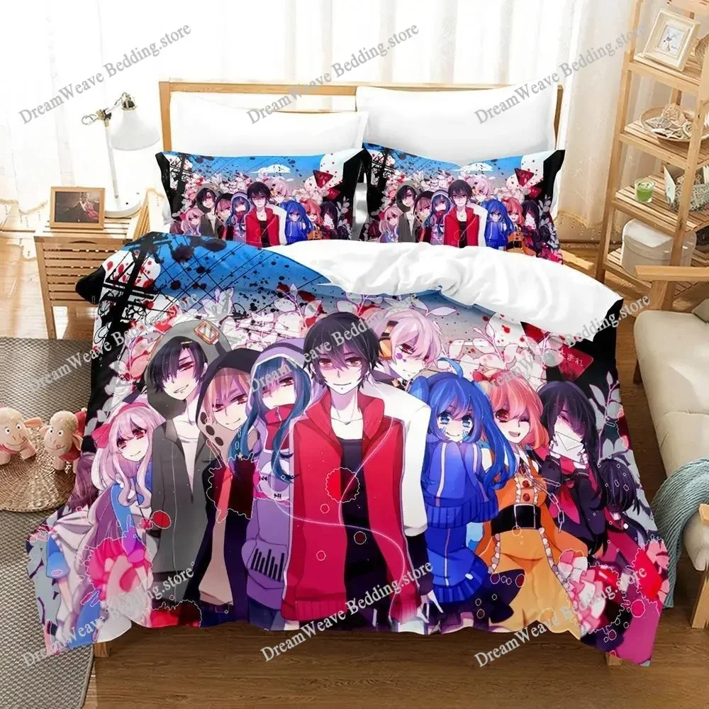 

Fashion 3d Print Anime Kagerou Project Bedding Set Single Twin Full Queen King Size Bed Set Adult Kid Bedroom Duvet Cover Sets
