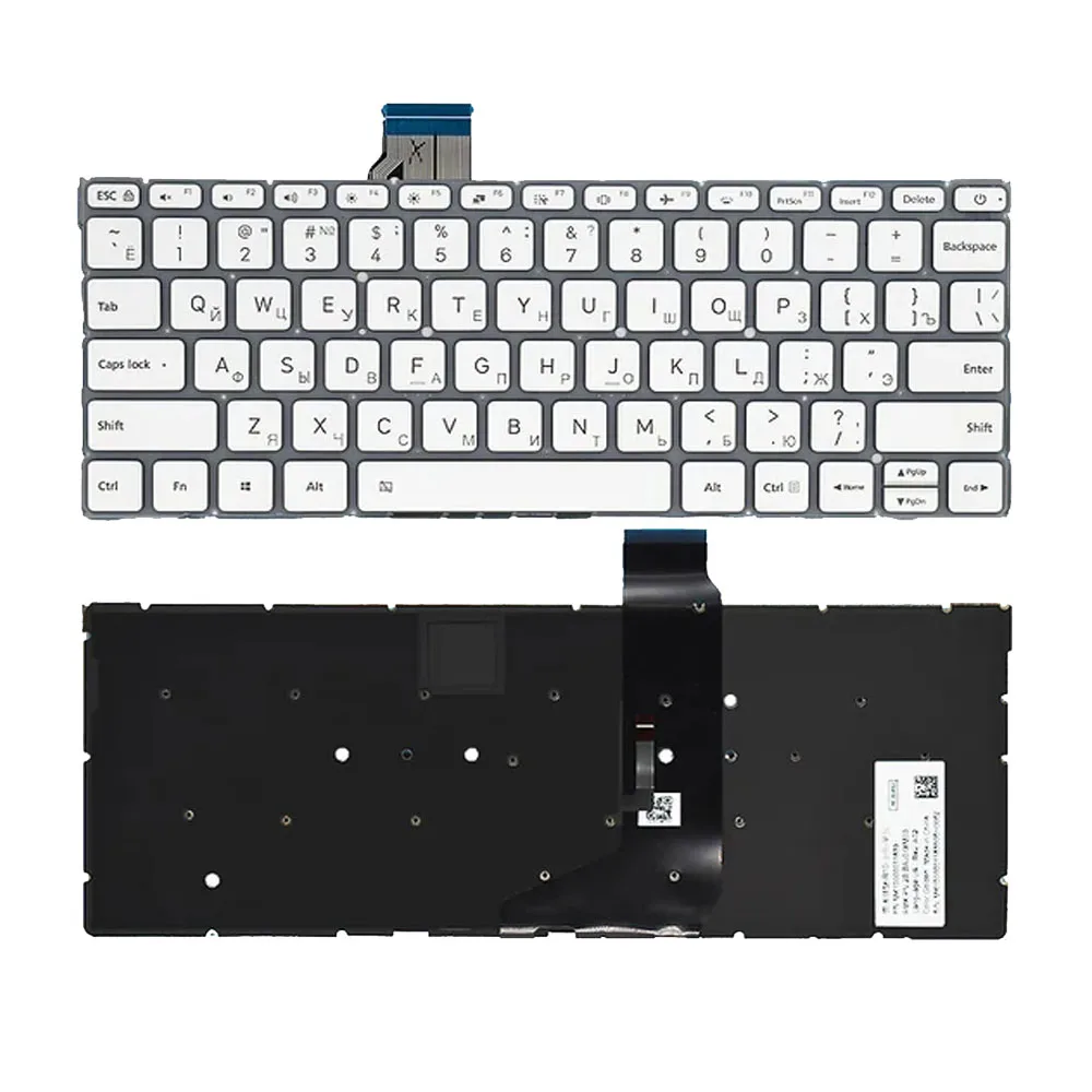 

Russian Backlit Keyboard For Xiaomi Mi notebook 161201 TM1607 9Z.ND6BV.001 NSK-Y10BV RU Layout