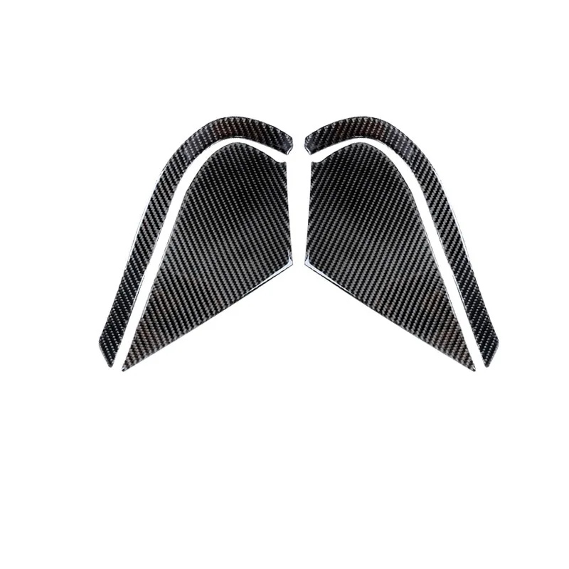 For 08-13 Toyota Highlander Car Interior Modification Carbon Fiber Door Buffer Panel Decorative Stickers