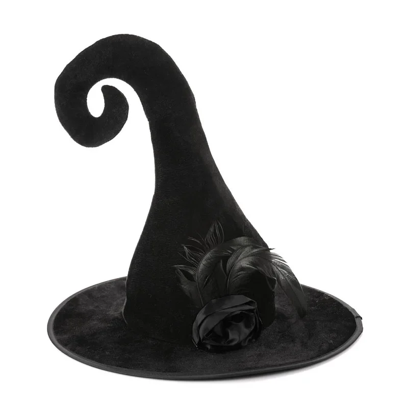 Halloween Witch Costume Hat Shiny Bright Color Witch Hat for Ghost Festival Masquerade Party Dress Up Supplies 5