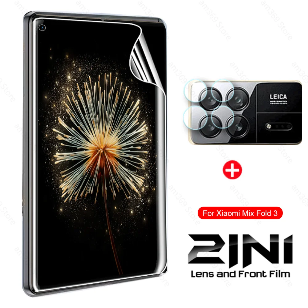 Гидрогелевая пленка 2 в 1 для Xiaomi Mix 3 5G, защита для экрана Xiaomy Mi MixFold 2 Fold3 Fold2 MixFold3 MixFold2, стекло для объектива камеры