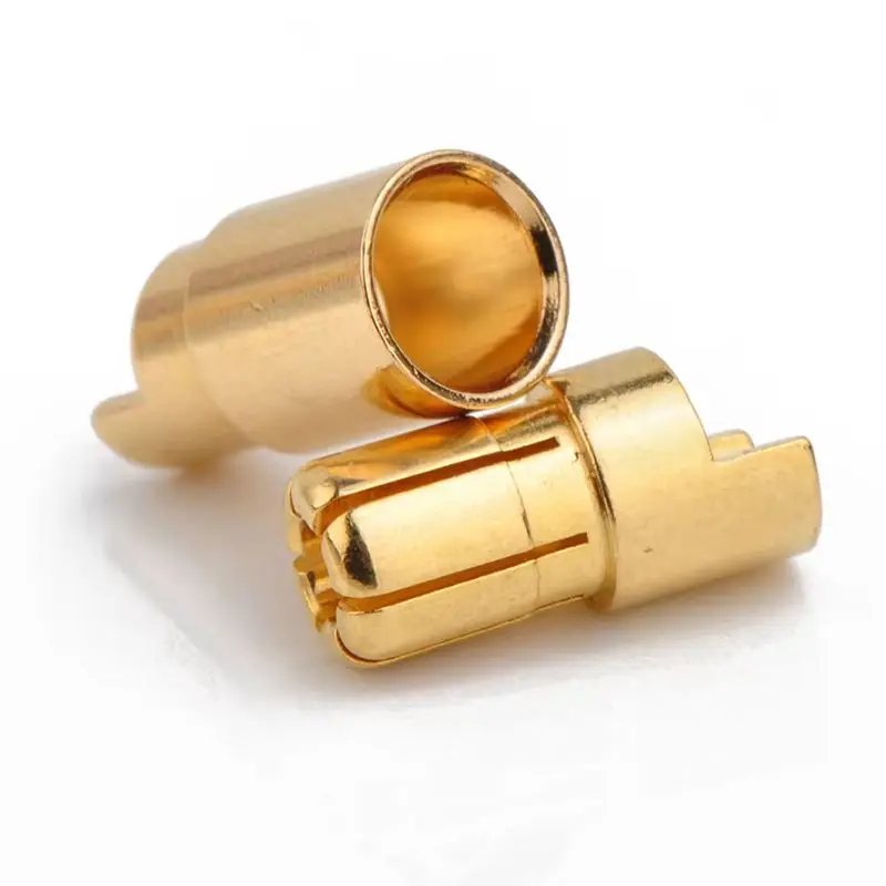 Free Shipping Amass 5/10 Pairs 6mm Gold Plated Bullet Connector for Rc Battery Esc Plug
