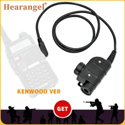 Tactical Military PTT U94 Ptt Kenwood Plug Adapter for Peltor Comtac/Sordin Tactical Headset Hunting Shooting Silynx Ptt