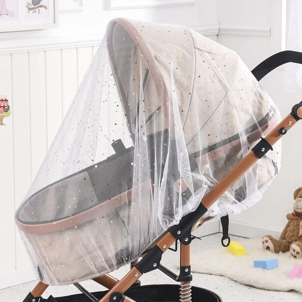 Fully Covered Baby Cart Sunshade Mosquito Net Breathable Mosquitoproof Baby Stroller Mosquito Net Insect Fly