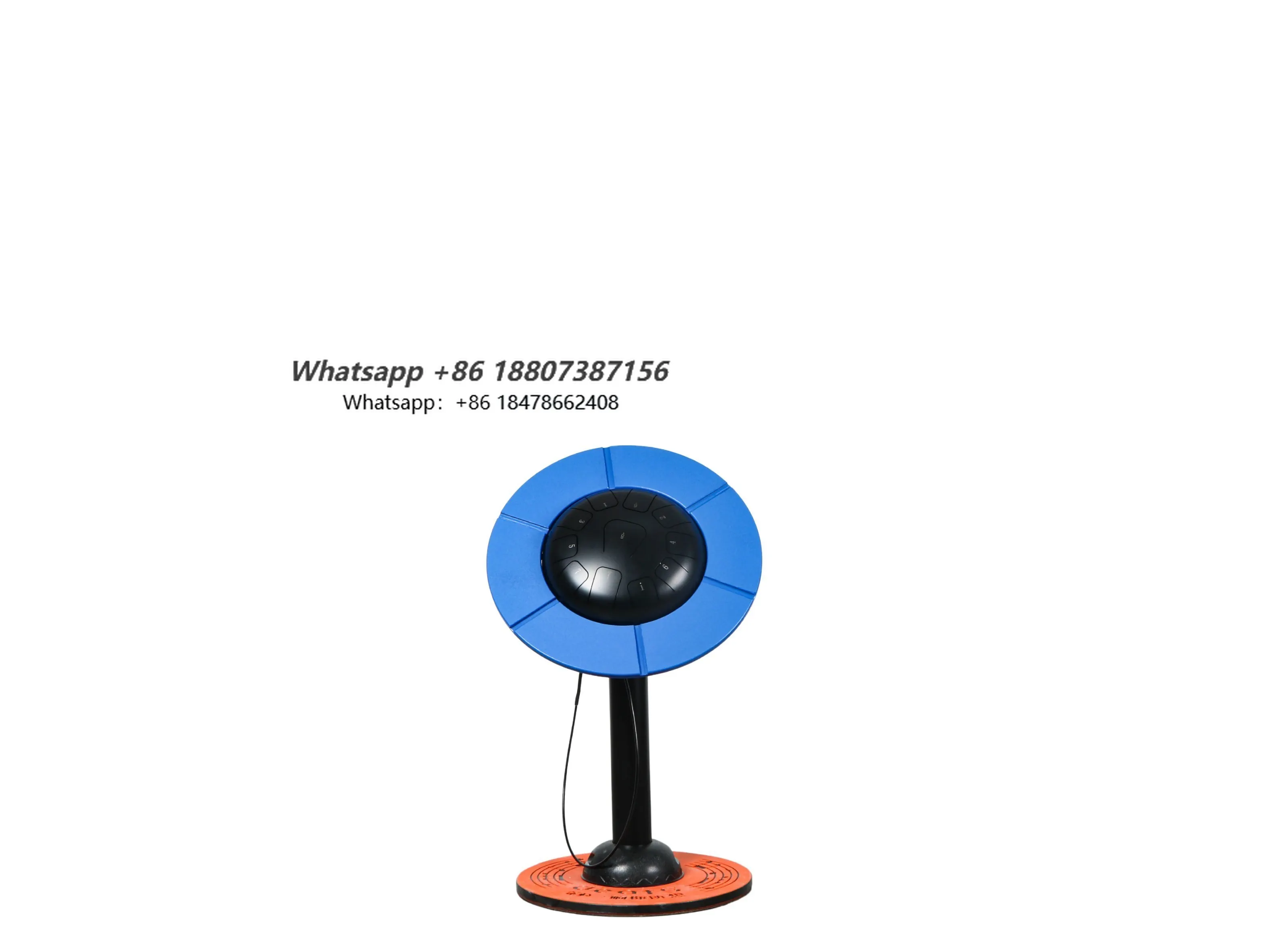 Blue Flower Percussion Petal Drums with Teel Construction for Outdoor Playground Equipment School Use