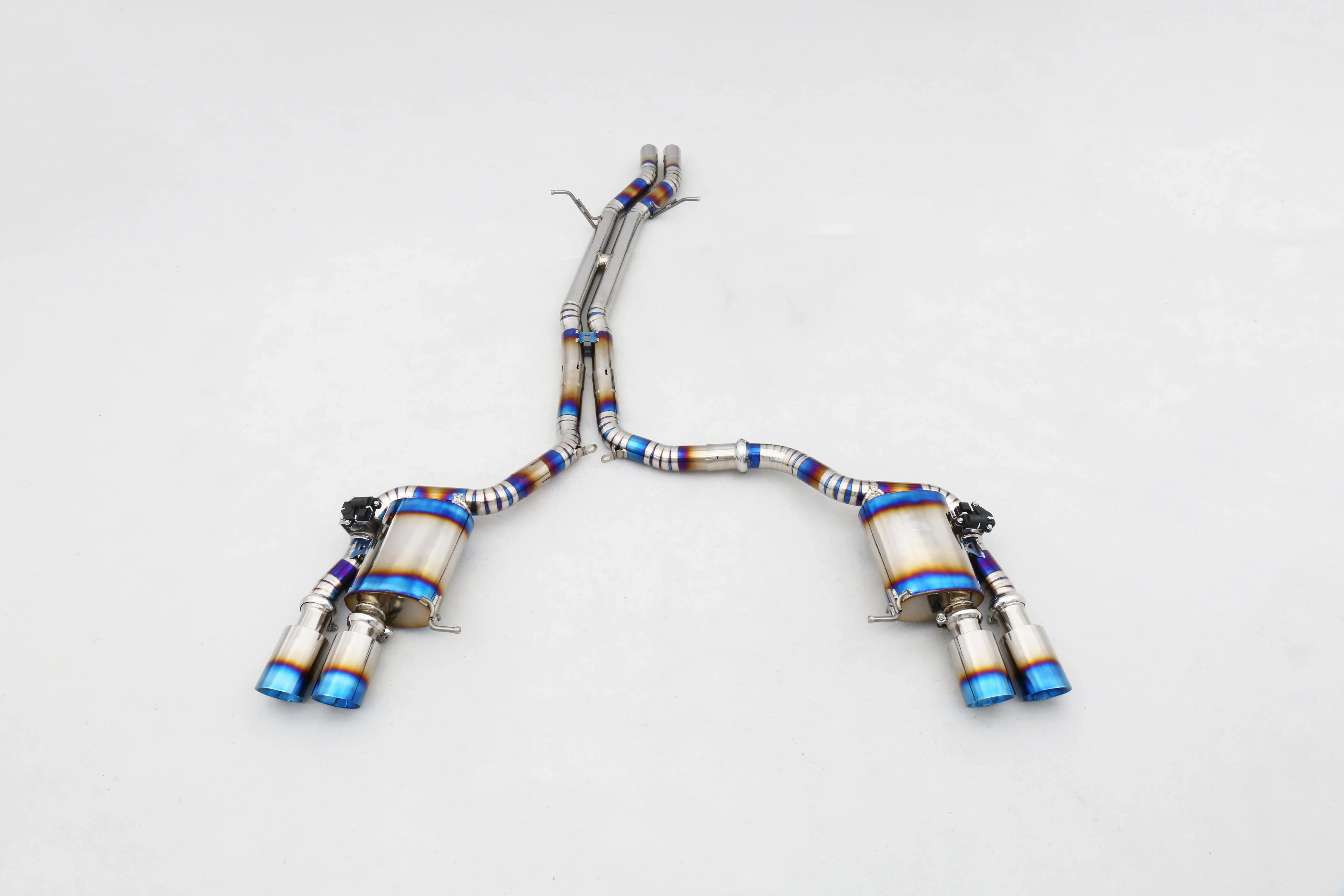 Custom 304 Stainless Steel/Titanium Valved Exhaust System Perfect Fit for