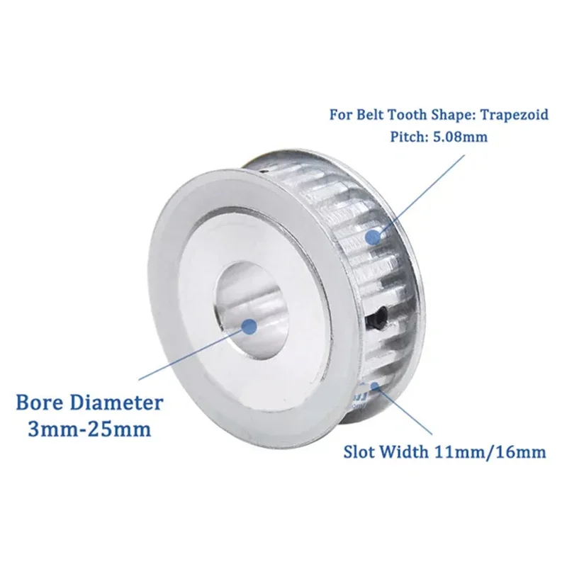 1pcs XL Timing Pulley AF Type Bore 4-20mm 19T 22T 24T 25T 30T 32T 35T 36T 40T Synchronous Wheels For 10mm Wide Timing Belt