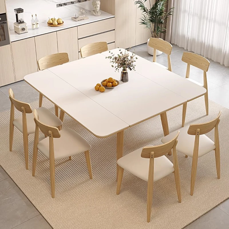 

Folding Japanese Dining Table Rectangle Extenable Living Room Multifunctional Dining Table Side Design Mesa Comedor Furniture