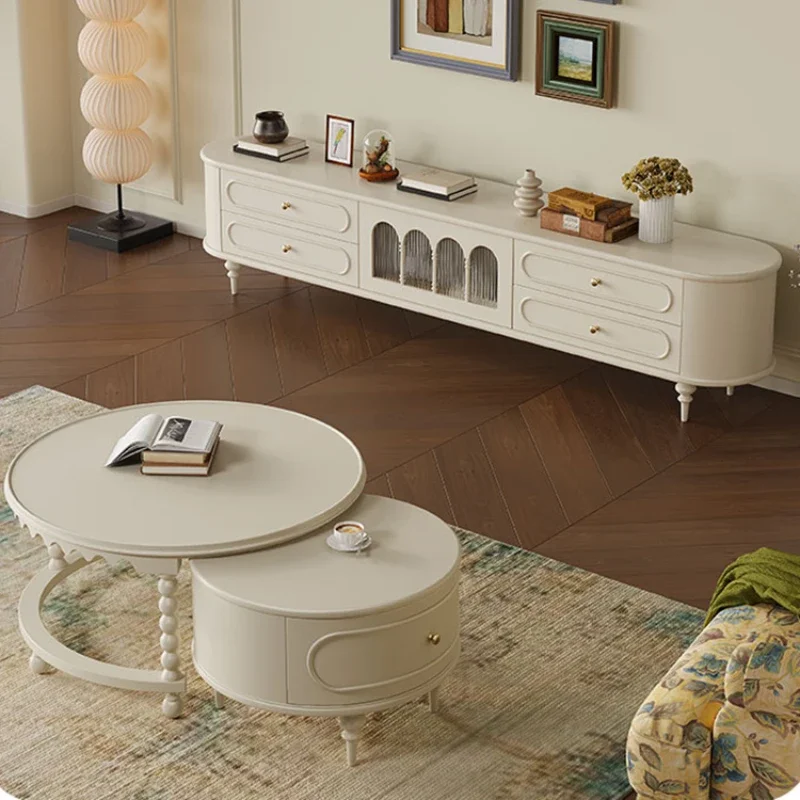 

Luxury Light Universal Tv Stand Living Room Modern Glass House White Tv Table Nordic Floor Designer Fernsehen Tisch Furniture