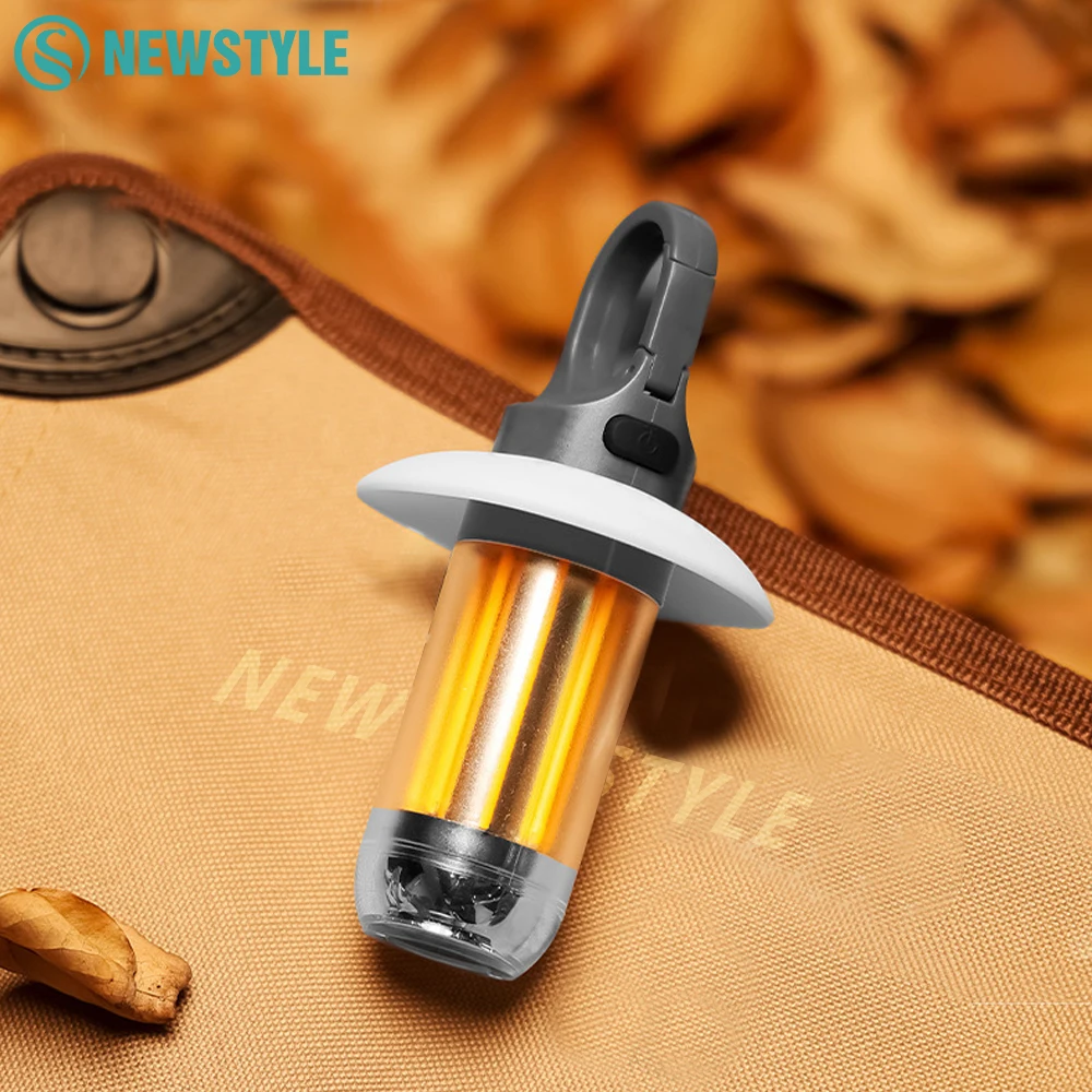 LED Camping Lantern Rechargeable Portable Flashlight Work Light 5  Modes Hanging Tent Lamp 8 Light Filaments Outdoor