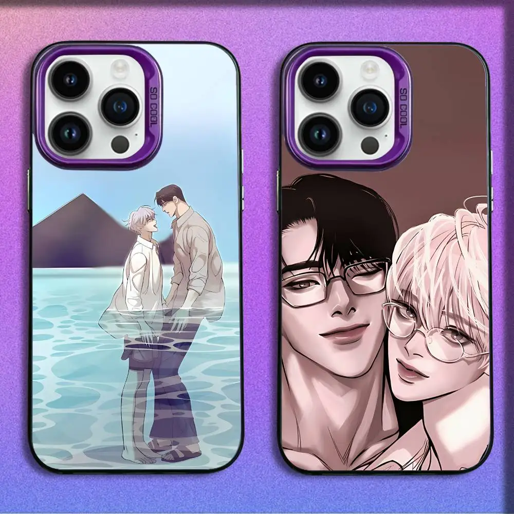 

P-Perla Comics boy Phone Case For iPhone 17,16,15,14,13,12,11,Pro,Max,Plus,E,SE4,Air,Mini Purple IMD Box