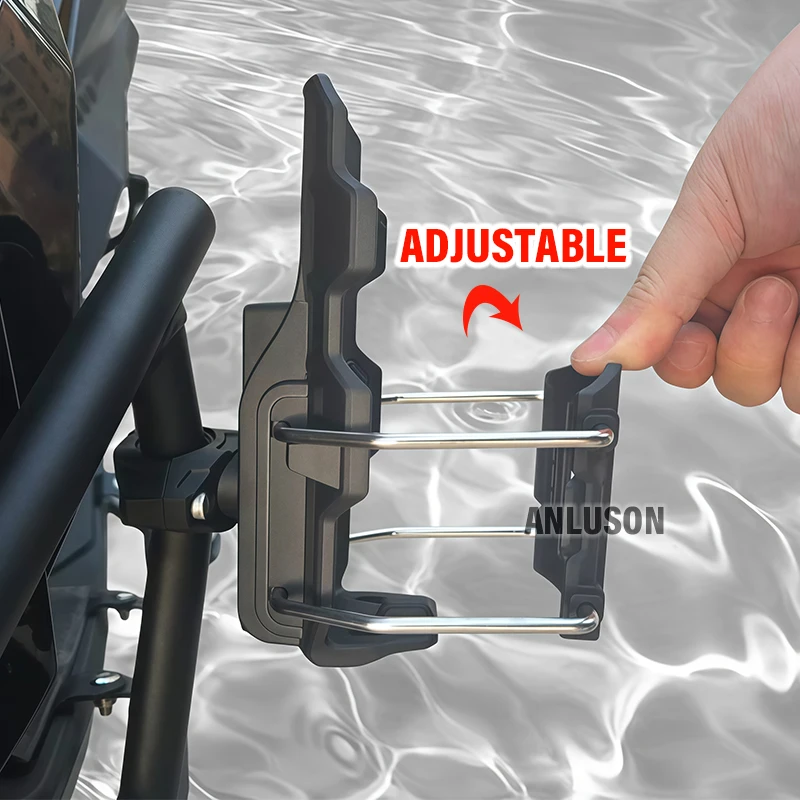 GS قابل للتعديل المقود كأس قفص لسيارات BMW R1200GS R1250GS R 1250 GS LC F800GS F850GS ADV مغامرة حامل زجاجة ماء للدراجات النارية