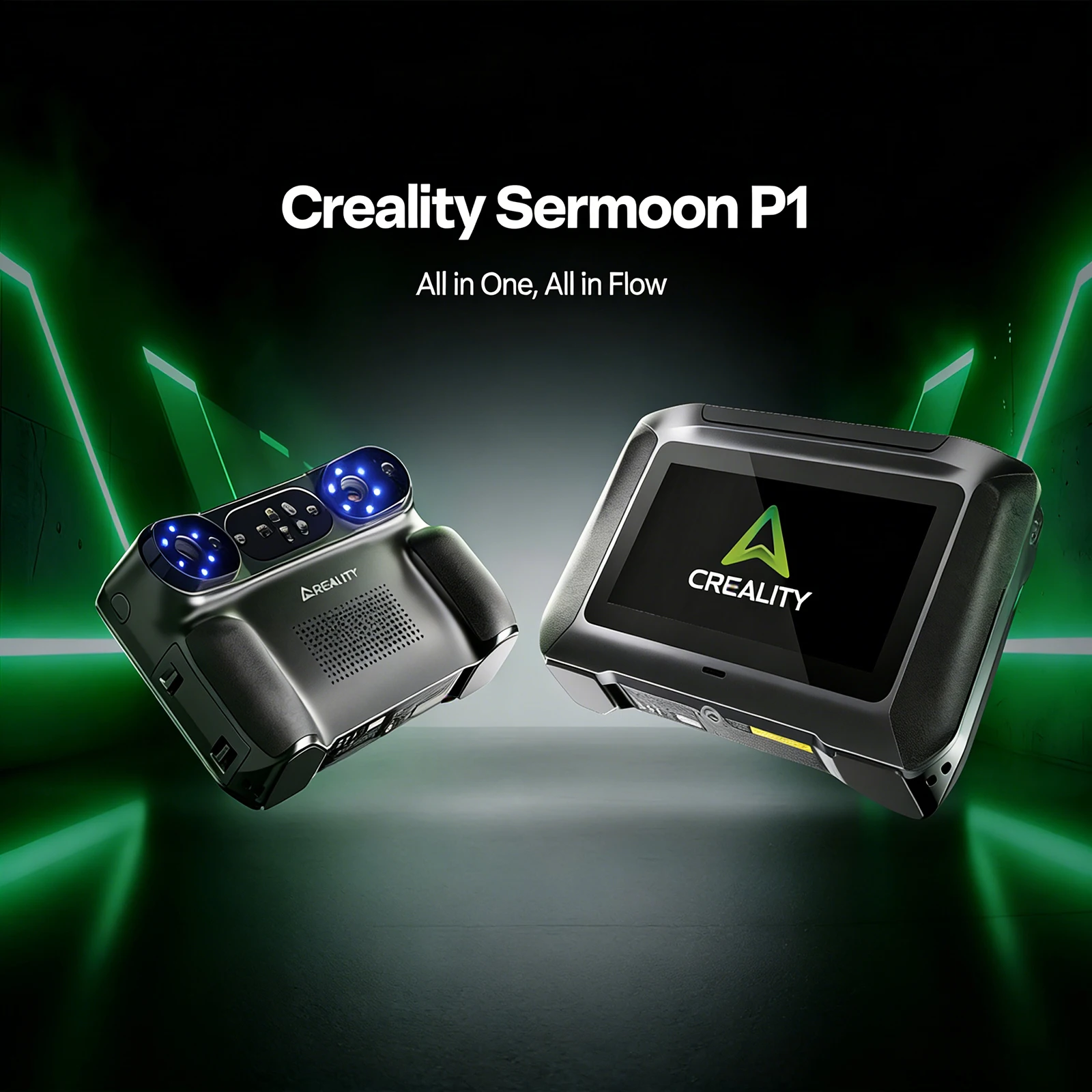 Creality Sermoon P1 3D Scanner 22+7+1 Line Blue Laser Modes +NIR High-Precision 0.02mm Accuracy Support 3 Work Modes 3D Scan