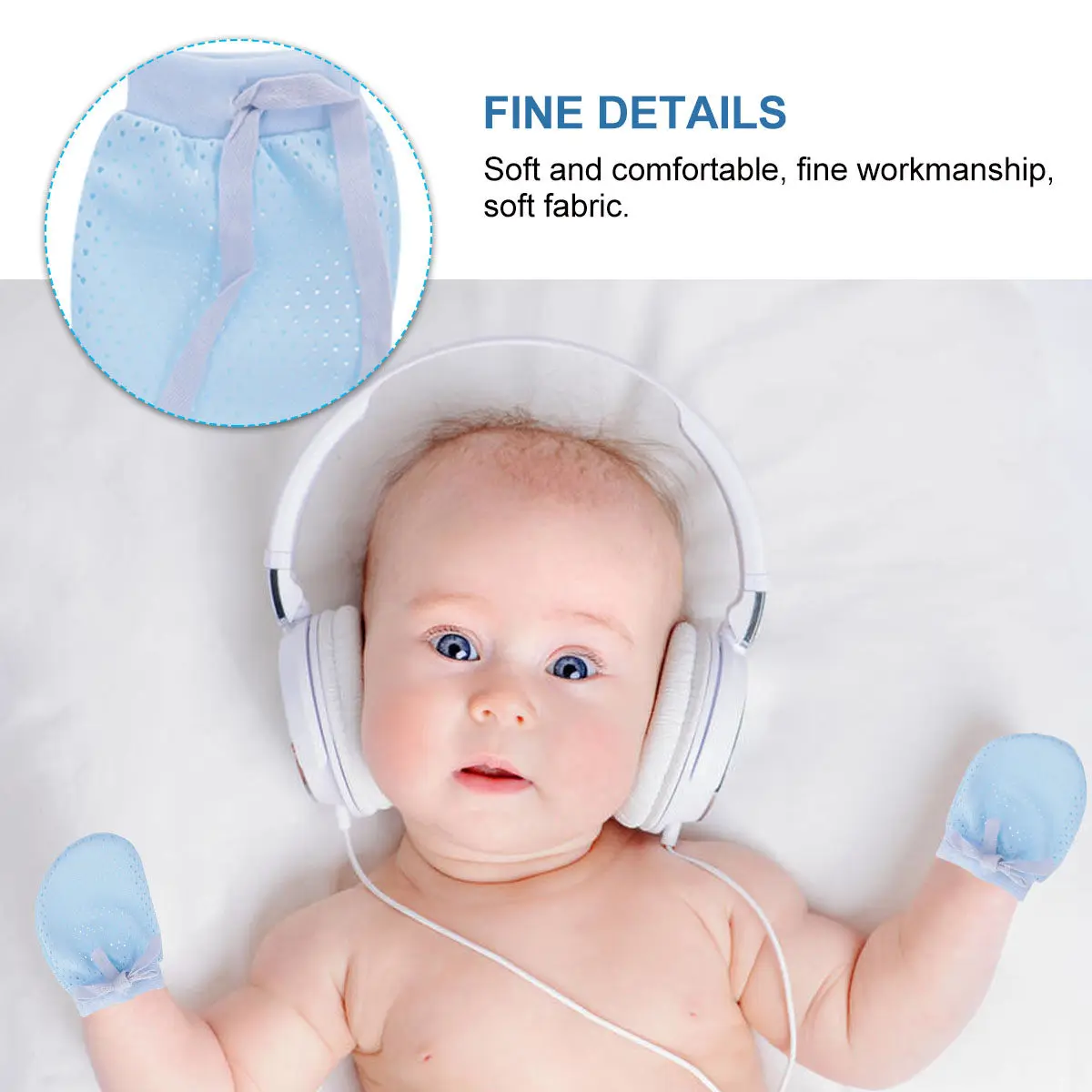 

6 шт., дышащие детские перчатки, мягкие хлопковые варежки для новорожденных, защита рук, удобные перчатки для новорожденных