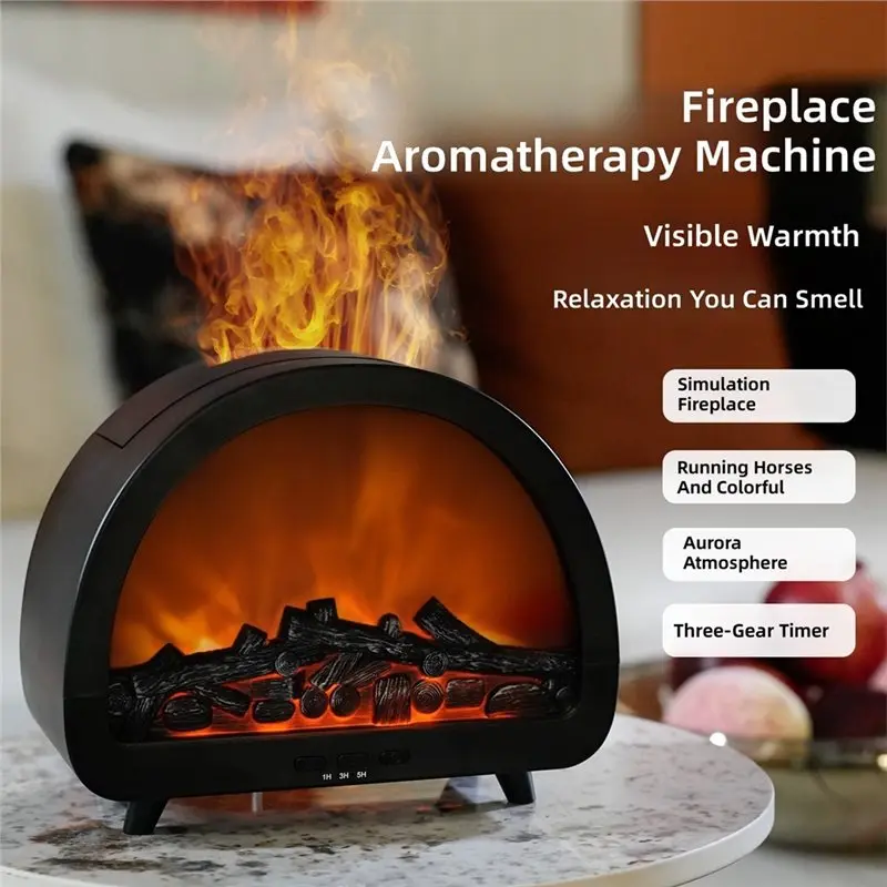 ABLJ Decorative Lantern Night Light LED Simulation Log Flame For Fireplace For Party Christmas Holiday Home Gift Decoration Ligh