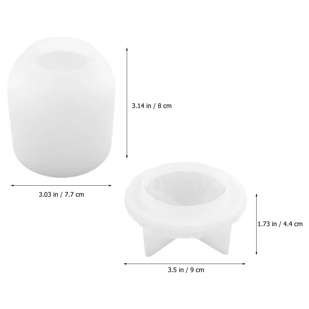 

Flexible Silicone Mold for Resin Jewelry Storage Jars Candy Holders Easy DIY Crafting Festival Party Decoration Supplies