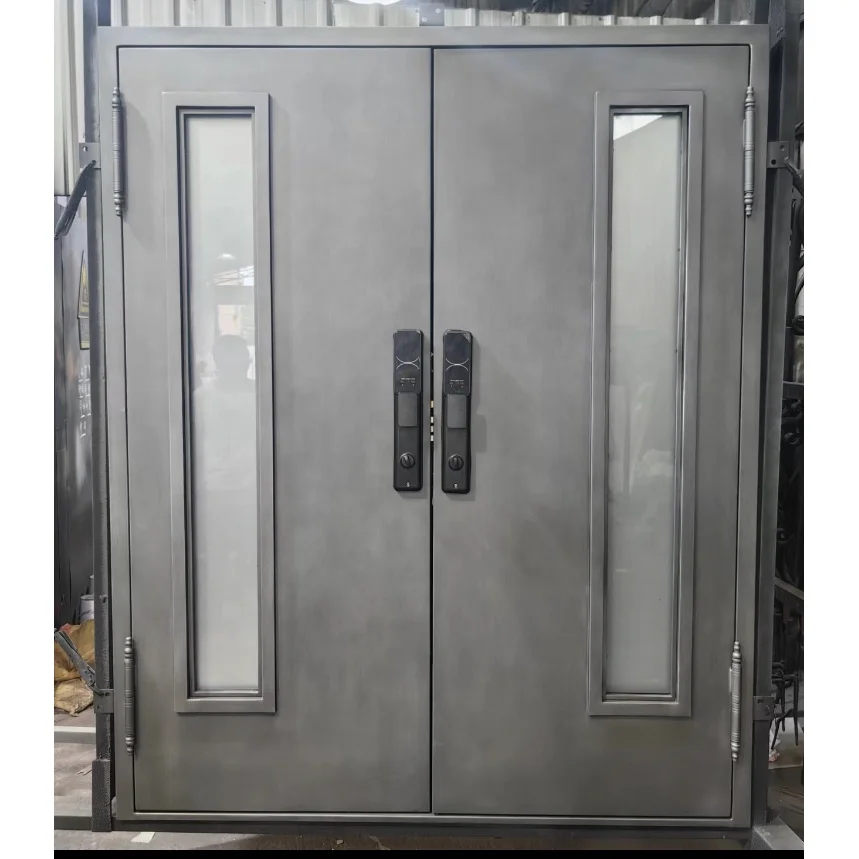 

Decorative Security Door/wrought Iron Single Door/iron Grill Door Designs With Glass
