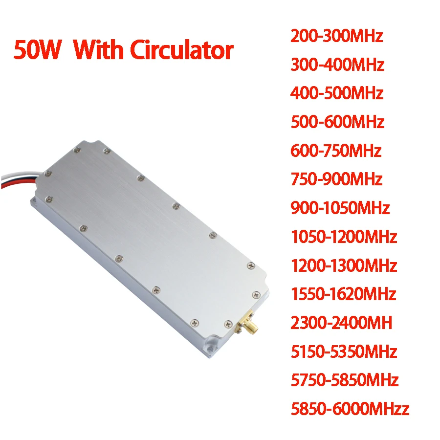 Módulo amplificador de 50 W con circulador para un aumento de señal mejorado Tamaño compacto para una fácil instalación