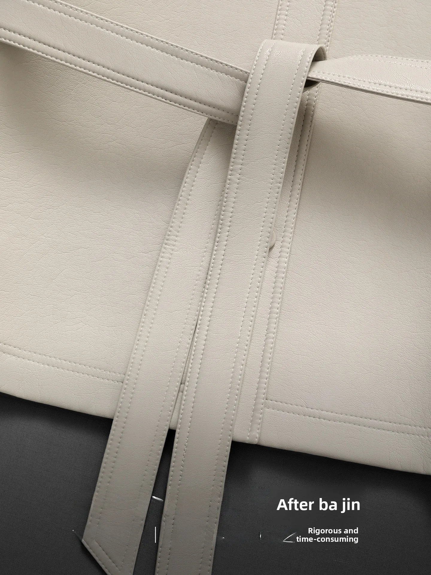 Jaqueta de Couro PU Luxuosa e Macia CVANEA, Casual e Versátil para Mulheres, Corte Reto Clássico para a Temporada de Primavera